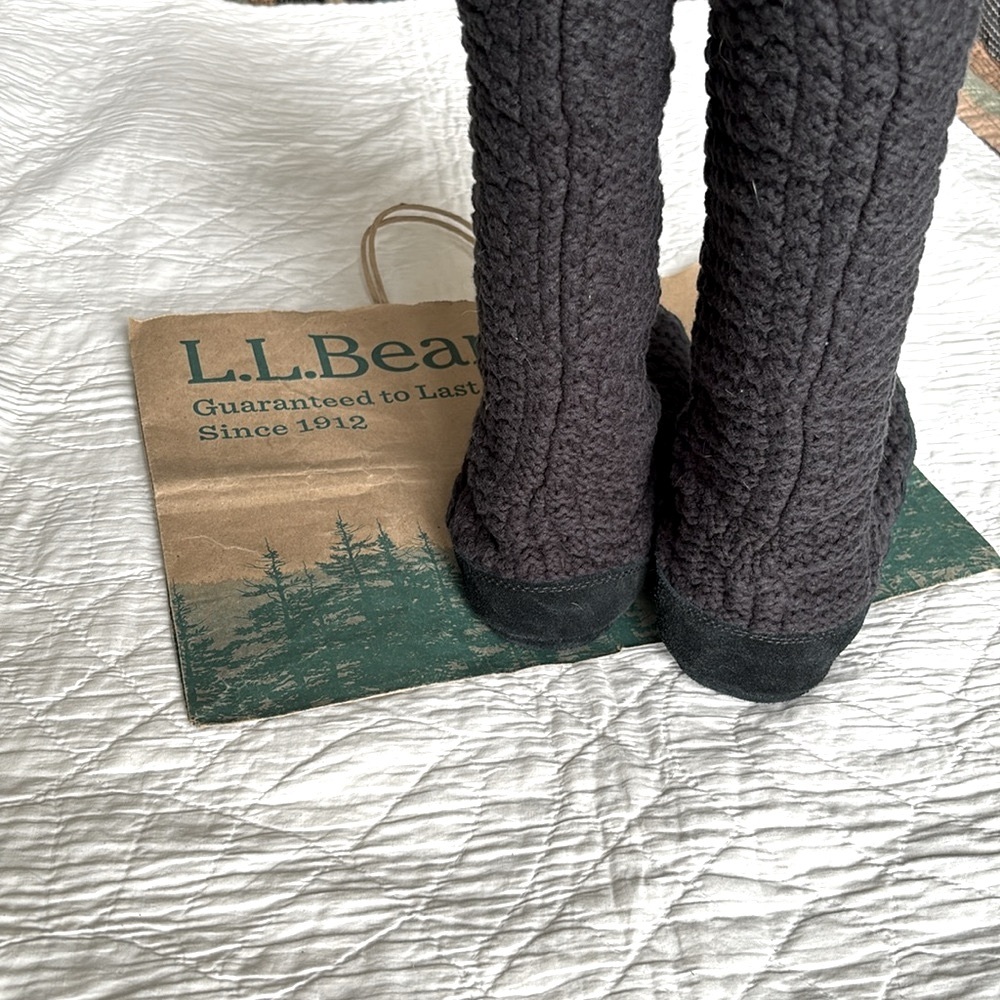 LL Bean Slipper Socks Mocs - Picture 10 of 12